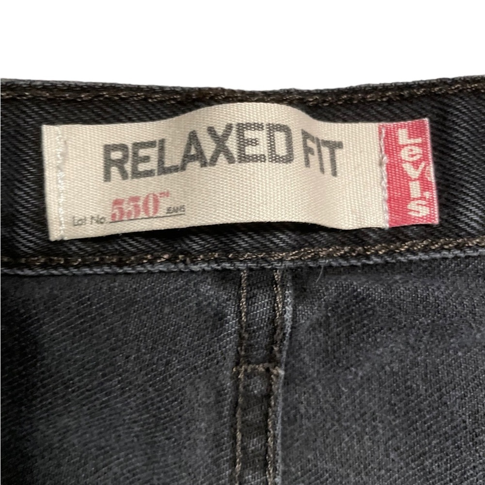 Vintage Levi’s 550 relaxed fit black cotton high waist unisex jeans - Picture 5 of 11
